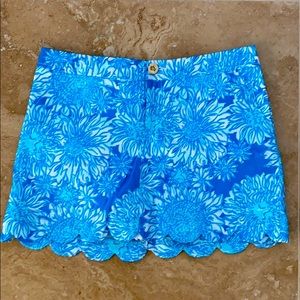 Lilly Pulitzer Collette skort 6 Lion in the sun